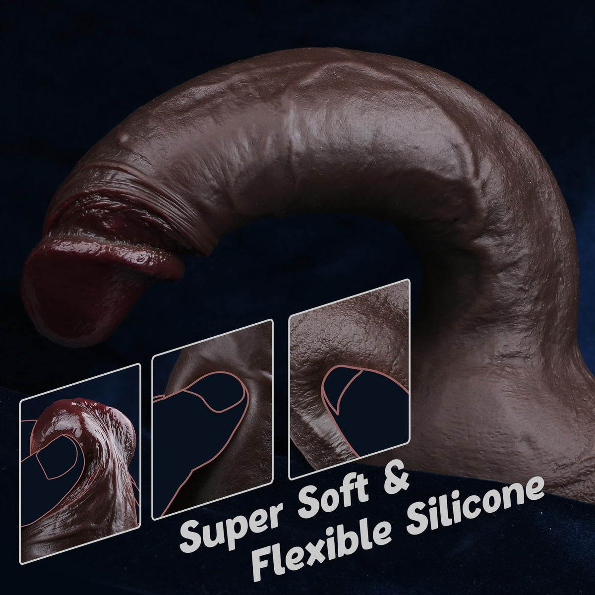 10 Inch Realistic Big Black Dildo V988103