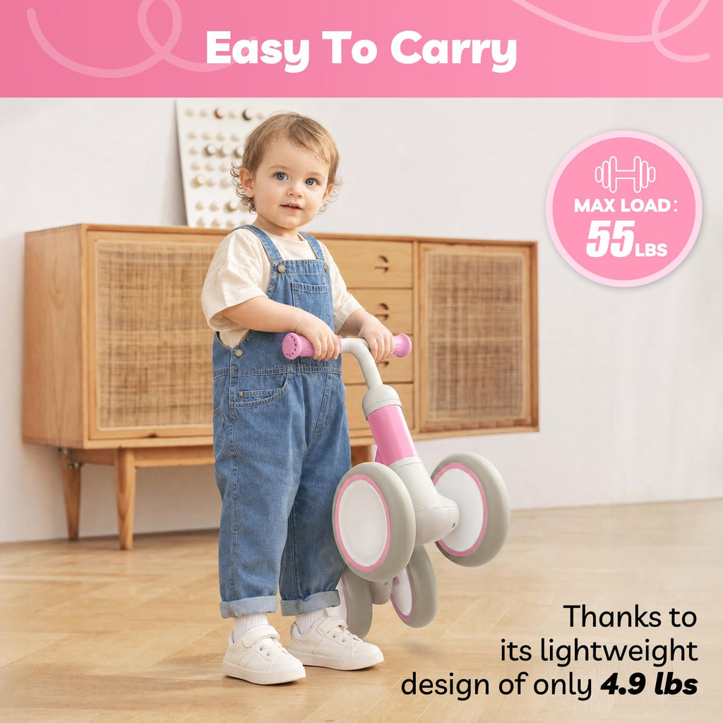 Pink Adjustable Baby Balance Bike L44023