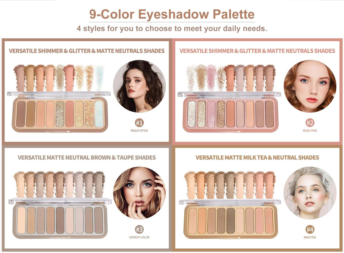 Mini Neutral Nude Matte Eyeshadow Palette L479323
