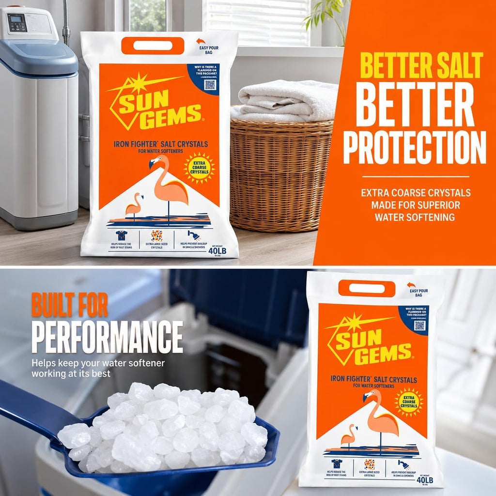 Water Softener Salt Crystals 40 lb Extra Coarse Y430