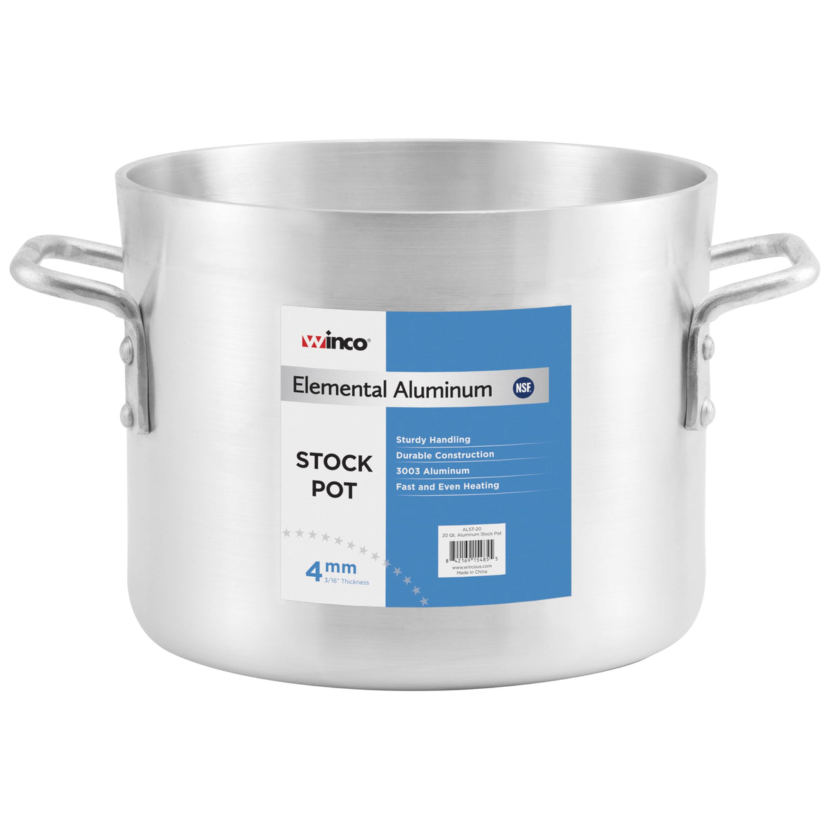 Silver 60 qt Aluminum Stock Pot Z28177