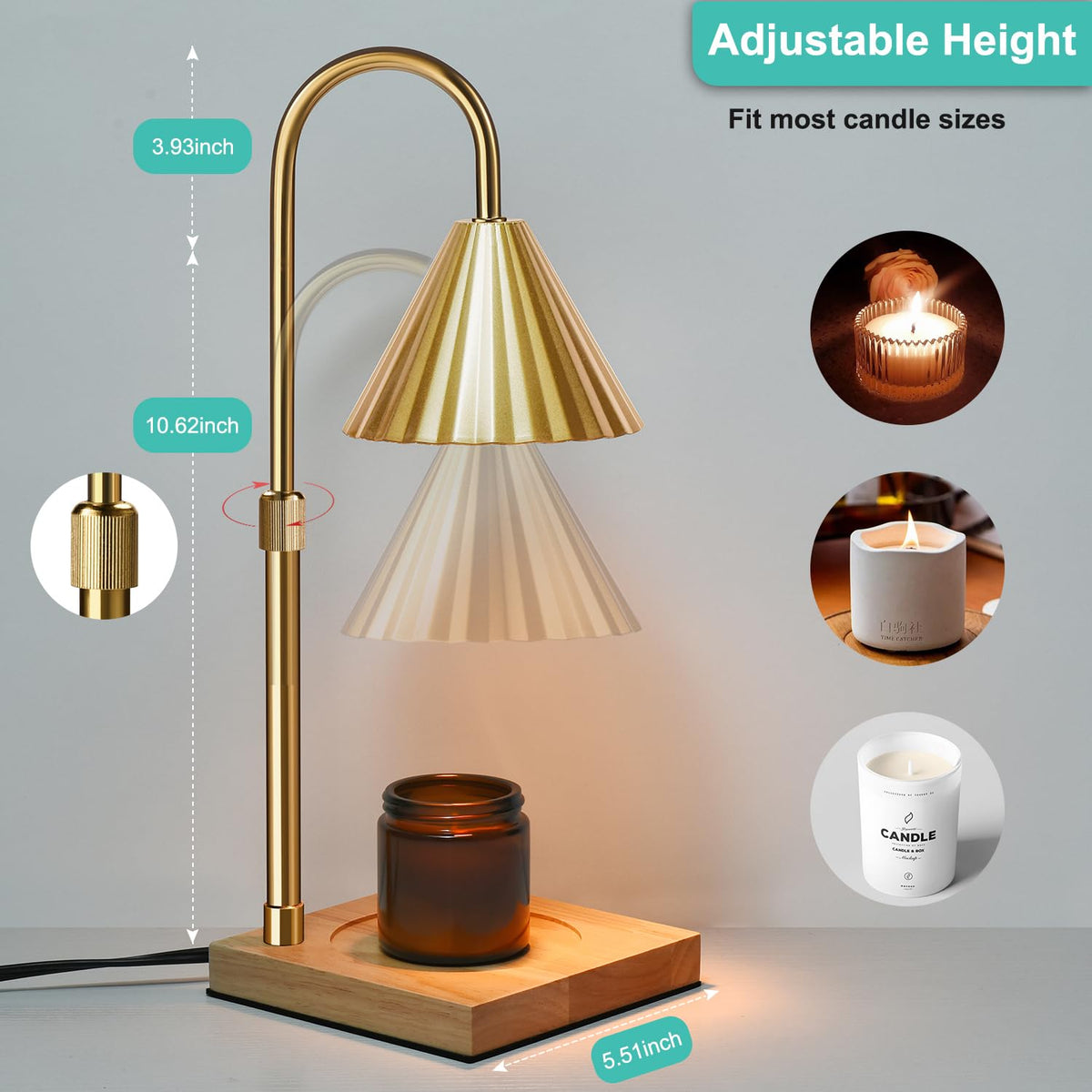 Candle Warmer Lamp with Timer & Dimmer N537834