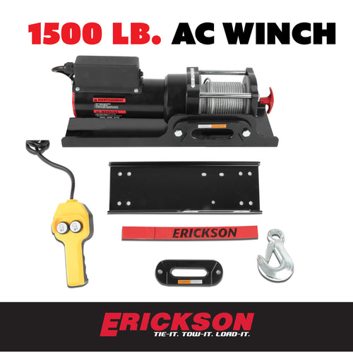 120V AC Electric Winch 1500lb Capacity D83572