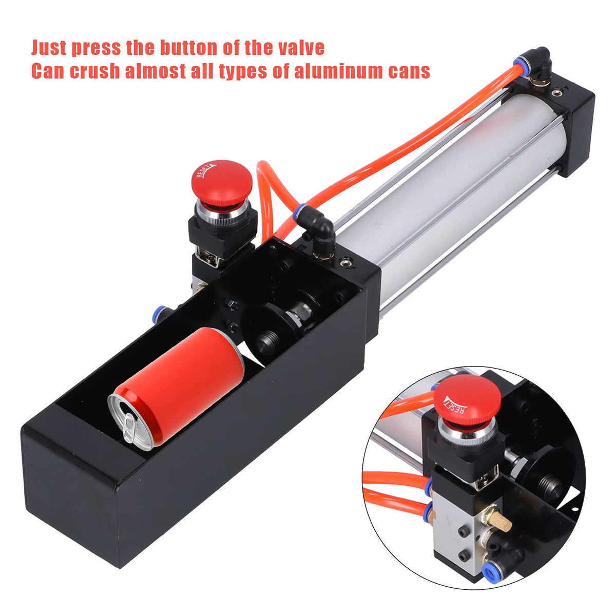 Pneumatic Can Crusher Aluminum Can Recycling Tool for 12oz 16oz Cans K42976