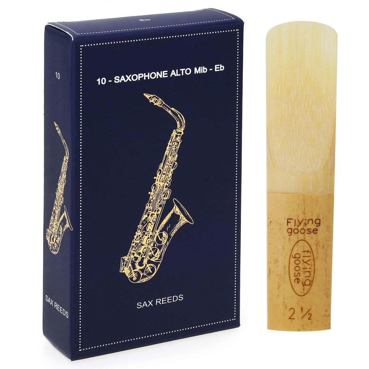 Alto Saxophone Reeds Strength 2.5 Natural Cane 10-Pack C7438