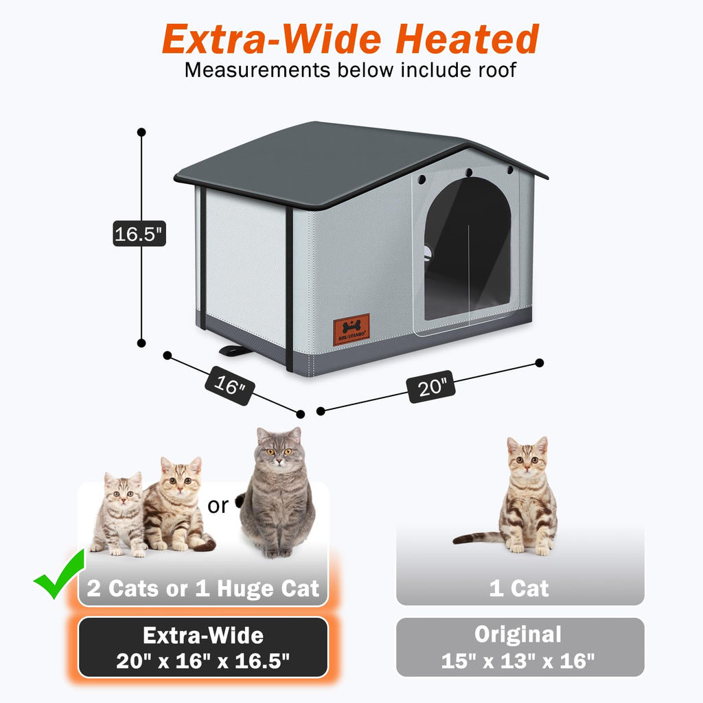 Insulated Heated Cat House Indoor/Outdoor Z913