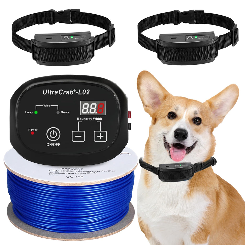 In-Ground Electric Dog Fence System with 2 Collars Z75016