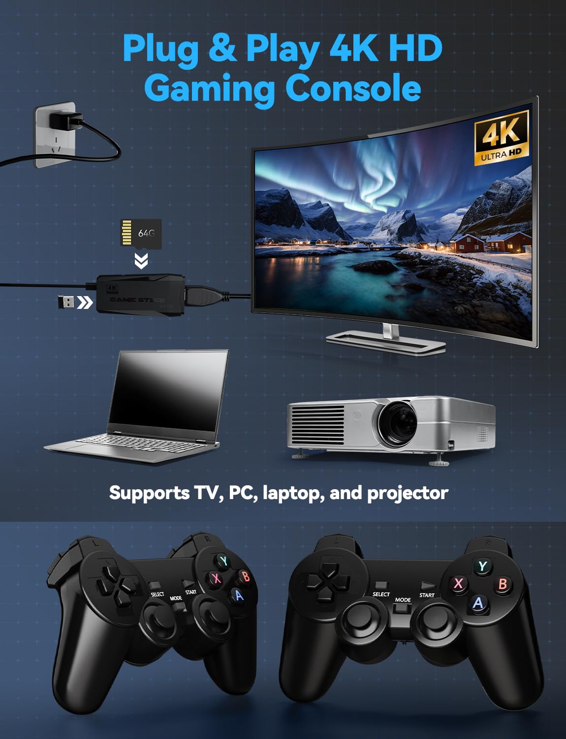 4K HDMI Retro Gaming Console K84046