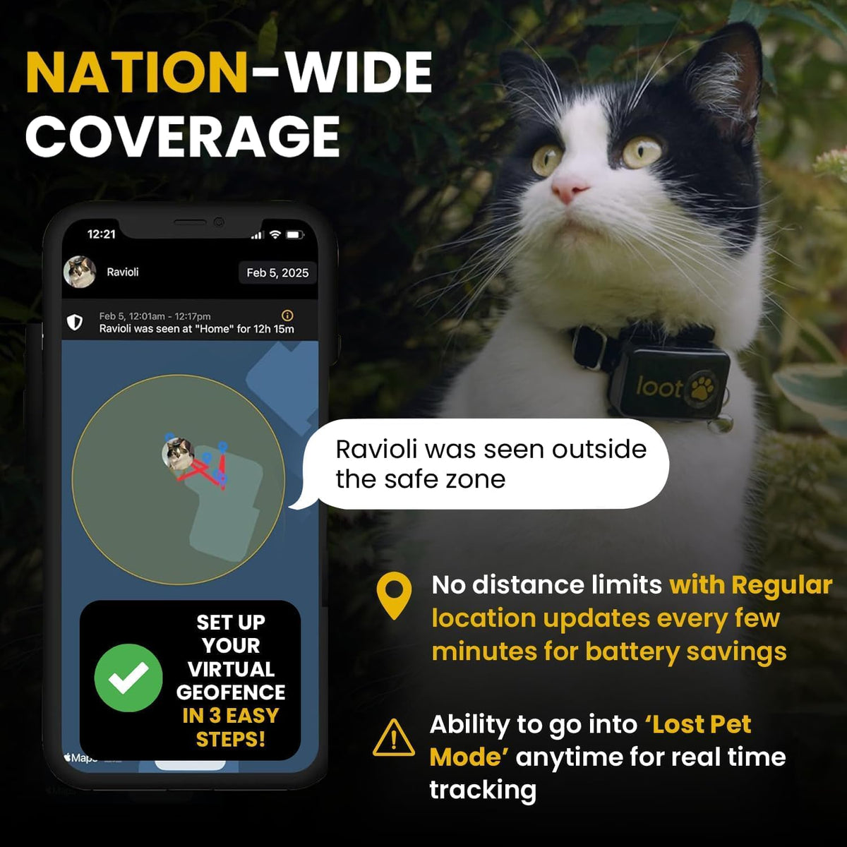 GPS Cat Tracker Collar X17211