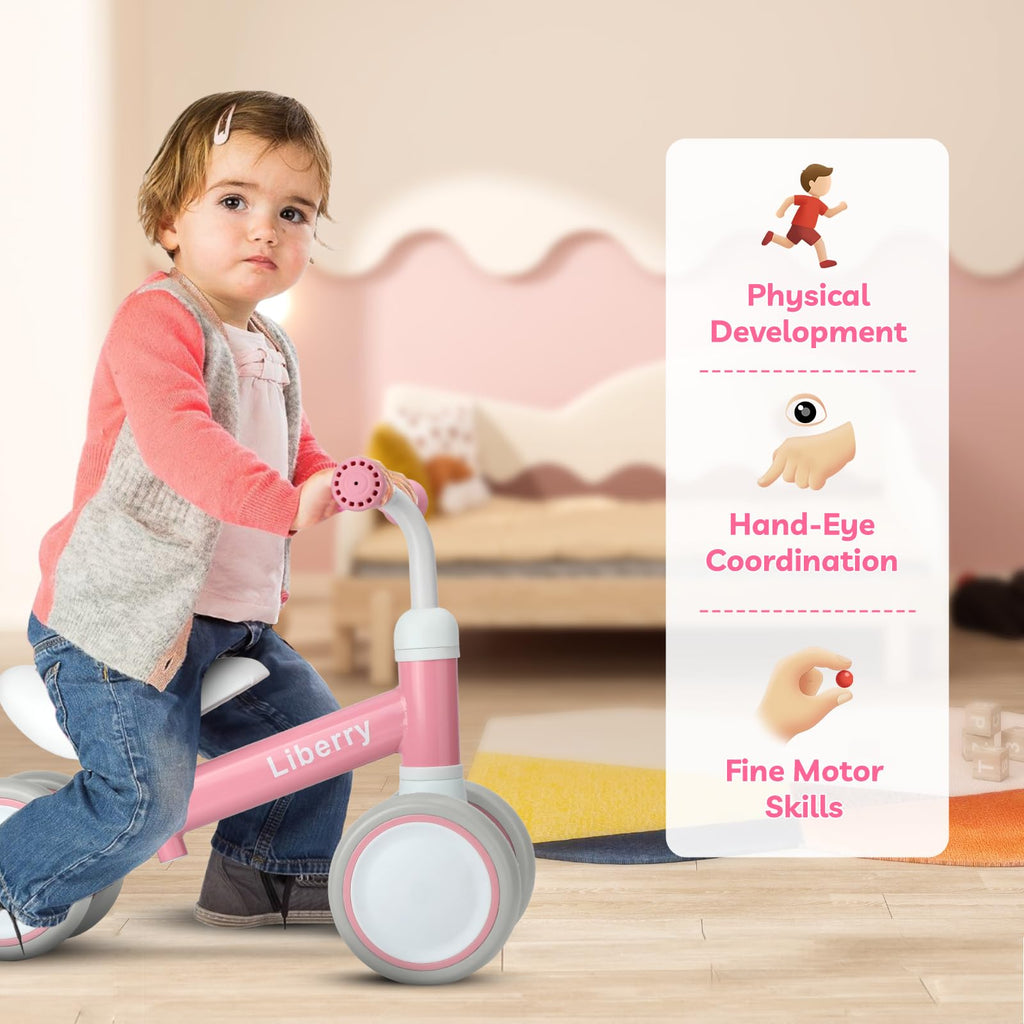 Pink Adjustable Baby Balance Bike L44023