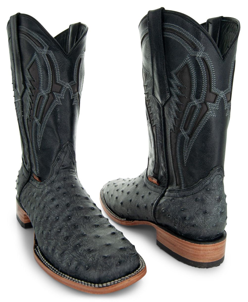 Ostrich Print Cowboy Boots B254465