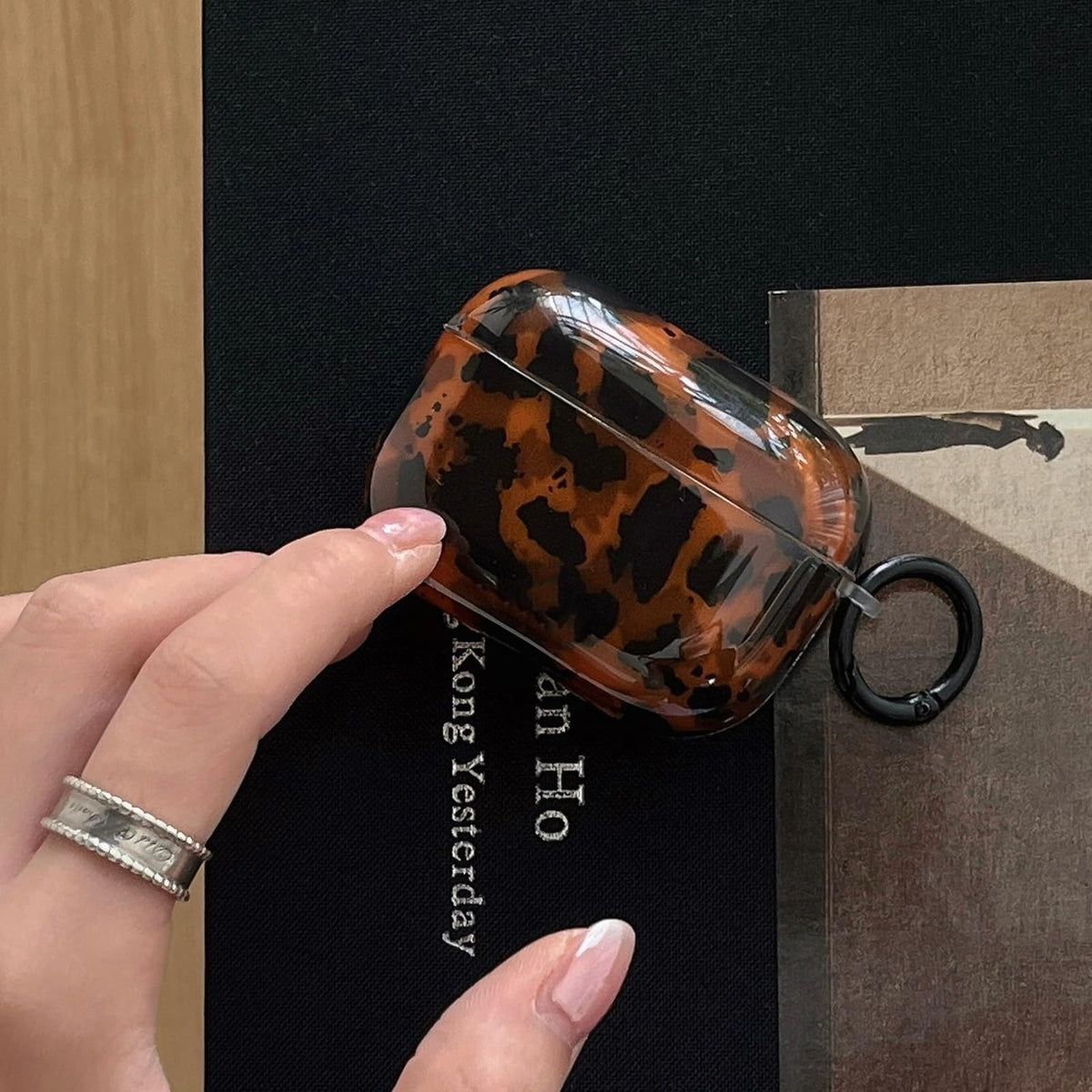 Leopard Cheetah Print AirPods 3rd Generation Case with Keychain Z12880