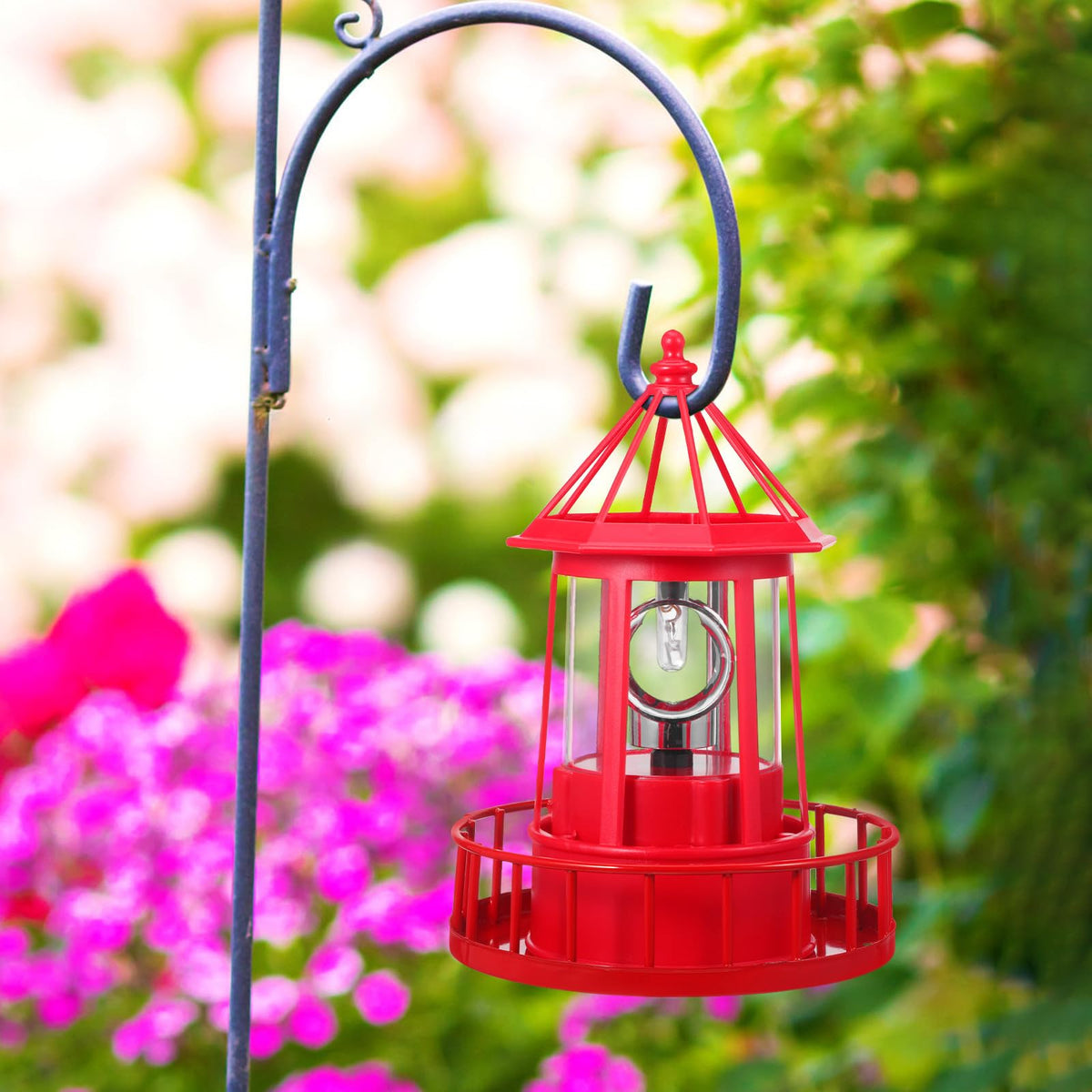 Solar Rotating Lighthouse Garden Light V9664