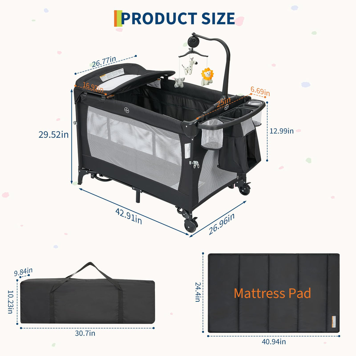 4 in 1 Baby Playard F834