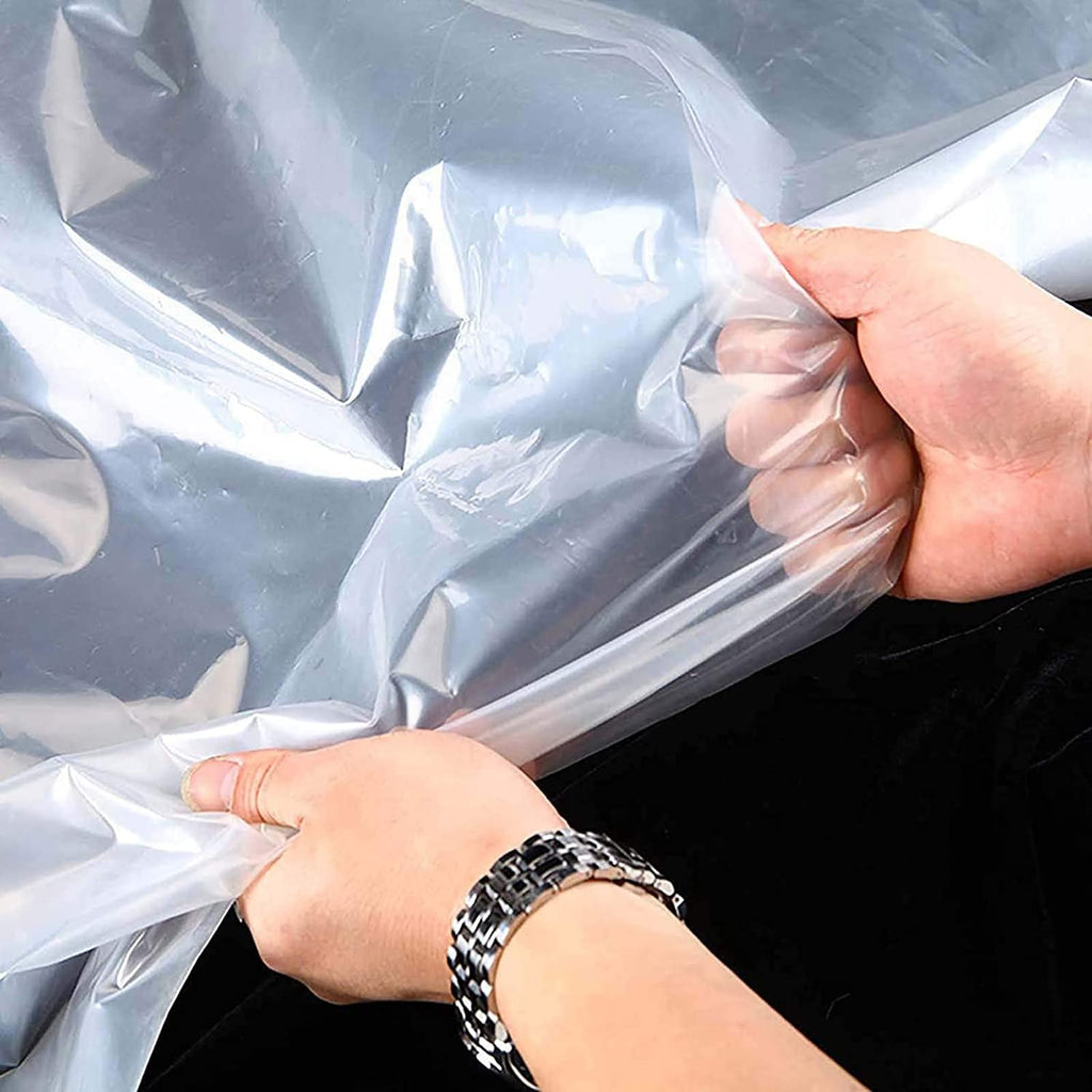 3x3ft Heavy Duty Waterproof Clear Poly Tarp with Grommets S25600