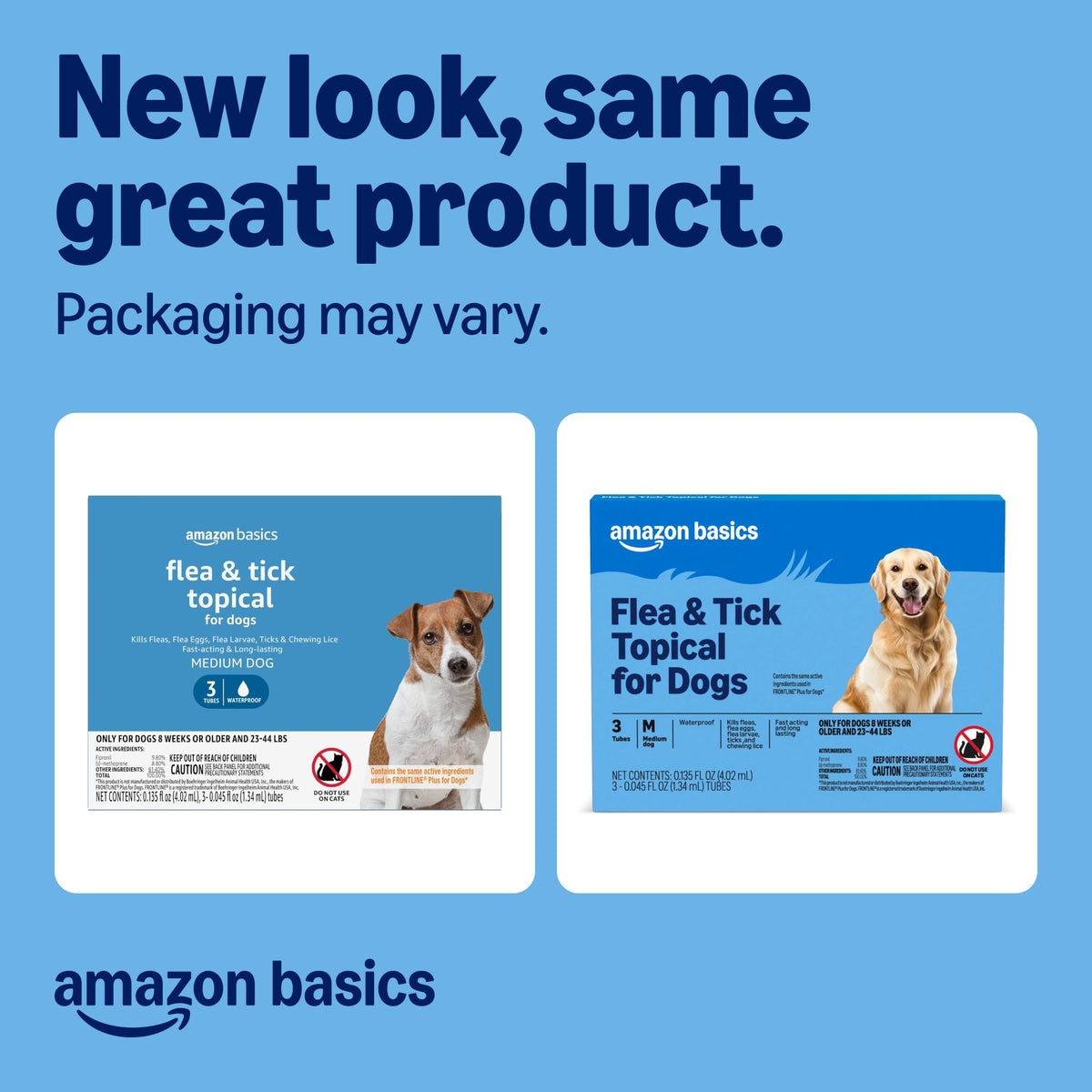Flea and Tick Topical Treatment for Medium Dogs 3 Count Y510