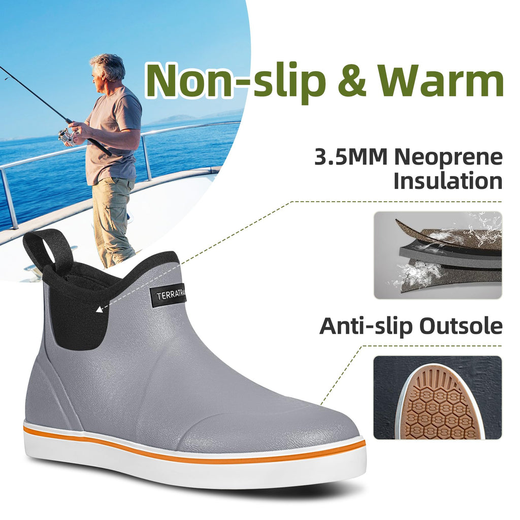 Waterproof Slip-On Ankle Deck Boots D484023
