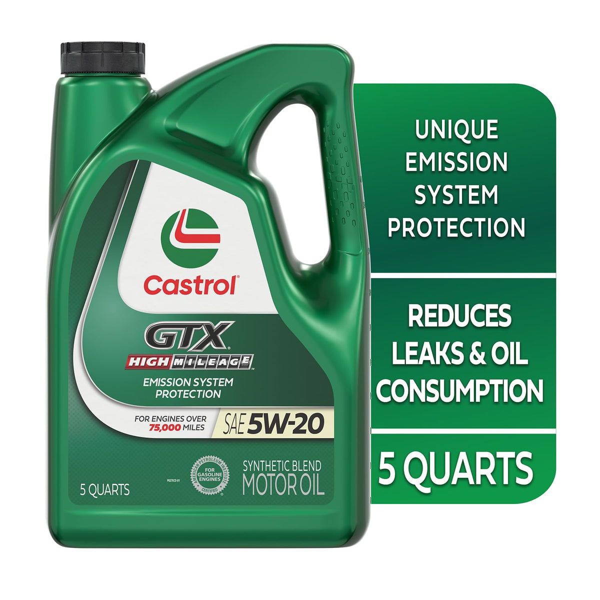 5W-20 Synthetic Blend Motor Oil, 5 Quarts Q442