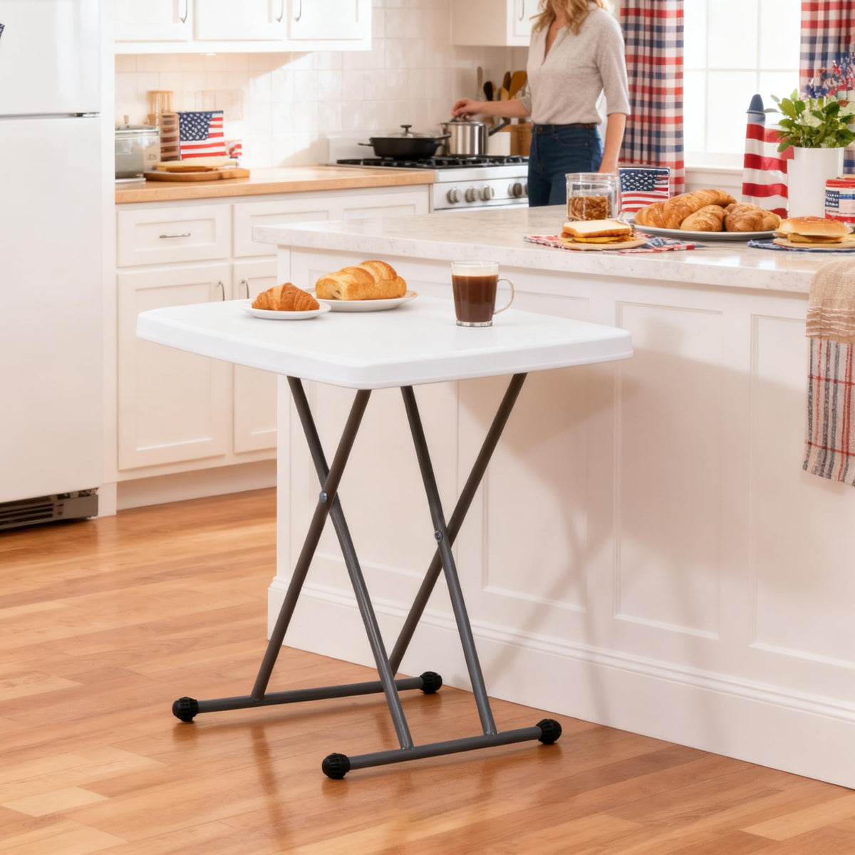 3 ft Adjustable Folding Plastic Table D4061