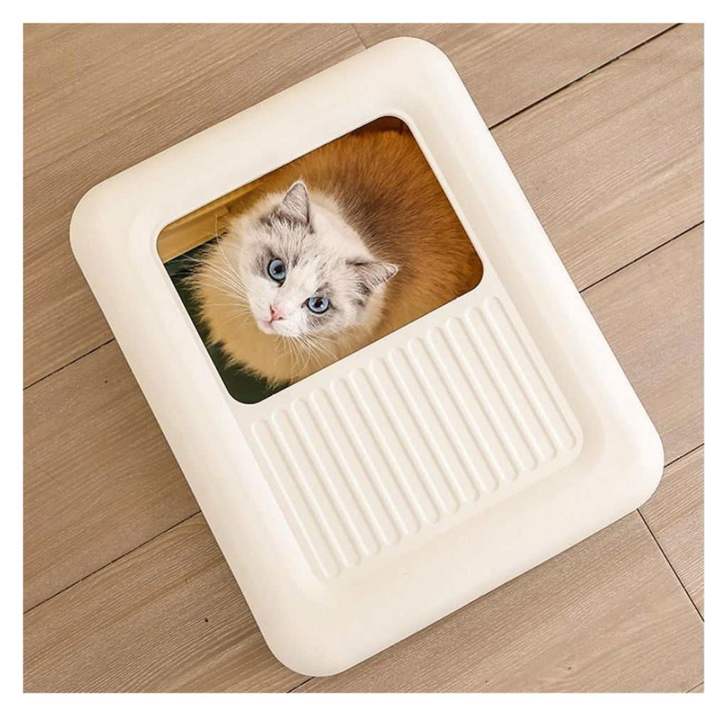 Fully Enclosed Cat Litter Box with Lid and Drawer Z79471