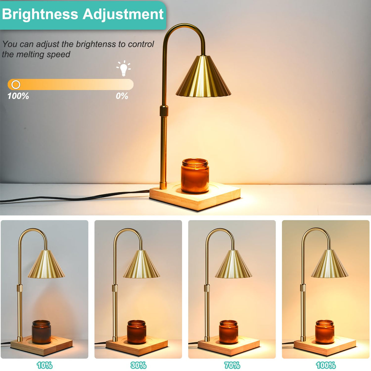 Candle Warmer Lamp with Timer & Dimmer N537834