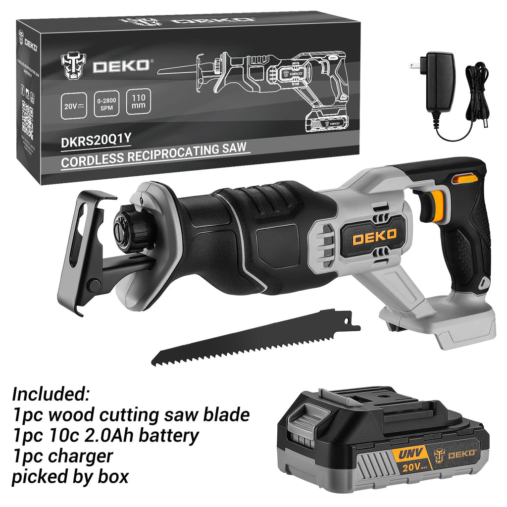 20V Cordless Reciprocating Saw with Battery and Charger V775