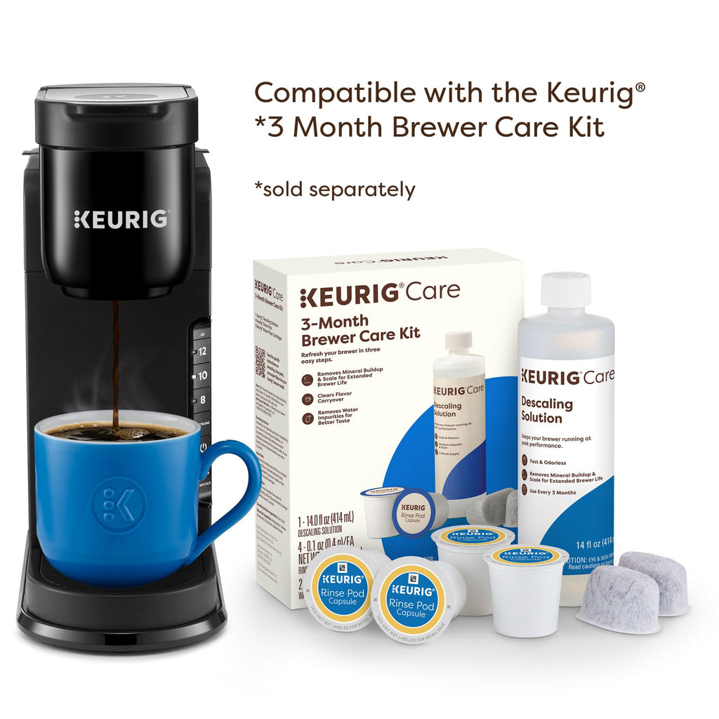 Single Serve K-Cup Pod Coffee Maker, 3 Brew Sizes, Black T894171