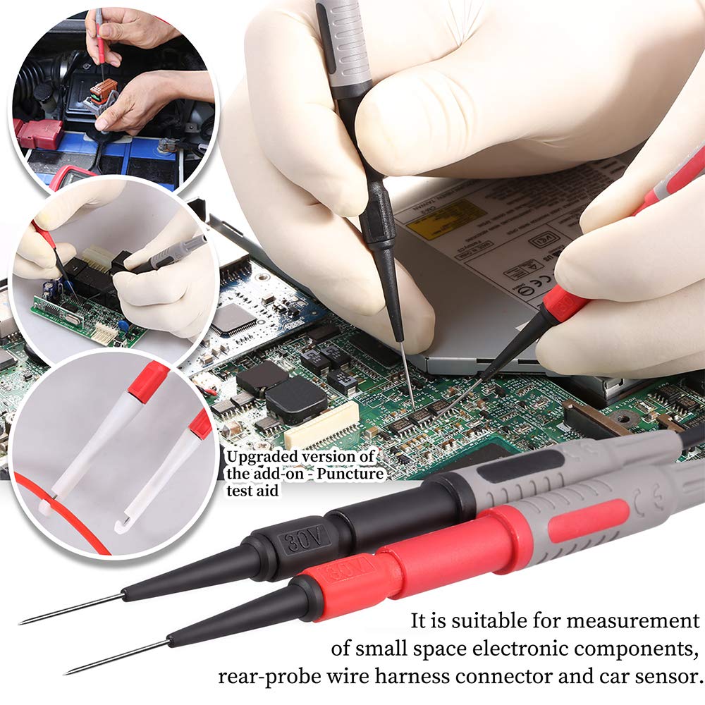 25-Piece Multimeter Leads Kit with Probes, Alligator Clips, Test Hooks and Back Probe Pins L19595