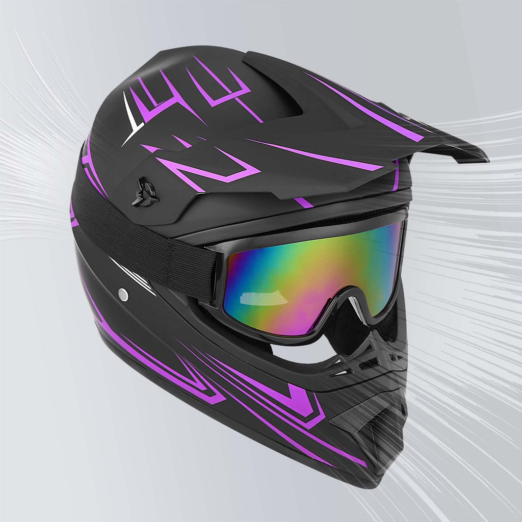 Youth Kids DOT Approved Full Face Motocross Helmet W3966