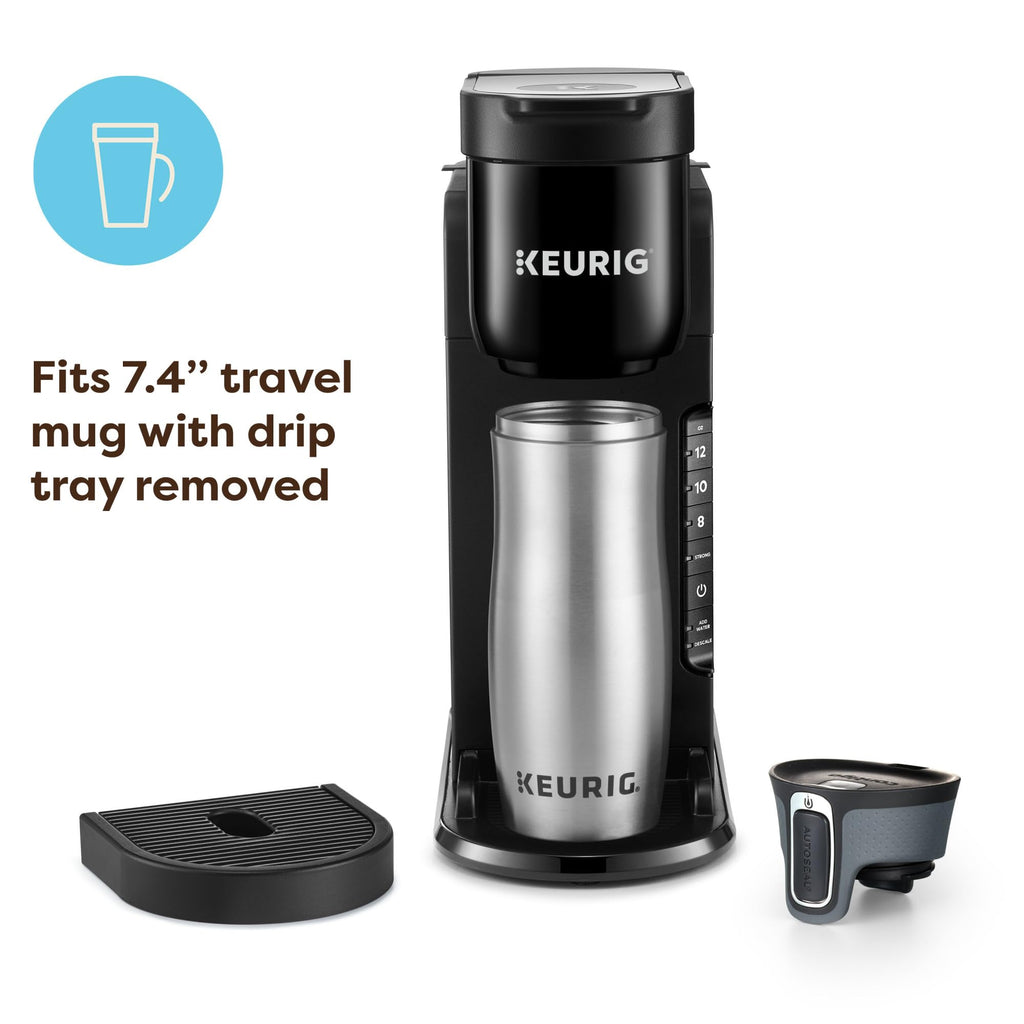 Single Serve K-Cup Pod Coffee Maker, 3 Brew Sizes, Black T894171