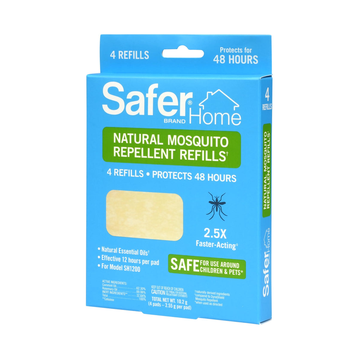 Natural Mosquito Repellent Refills 4 Pads E633766
