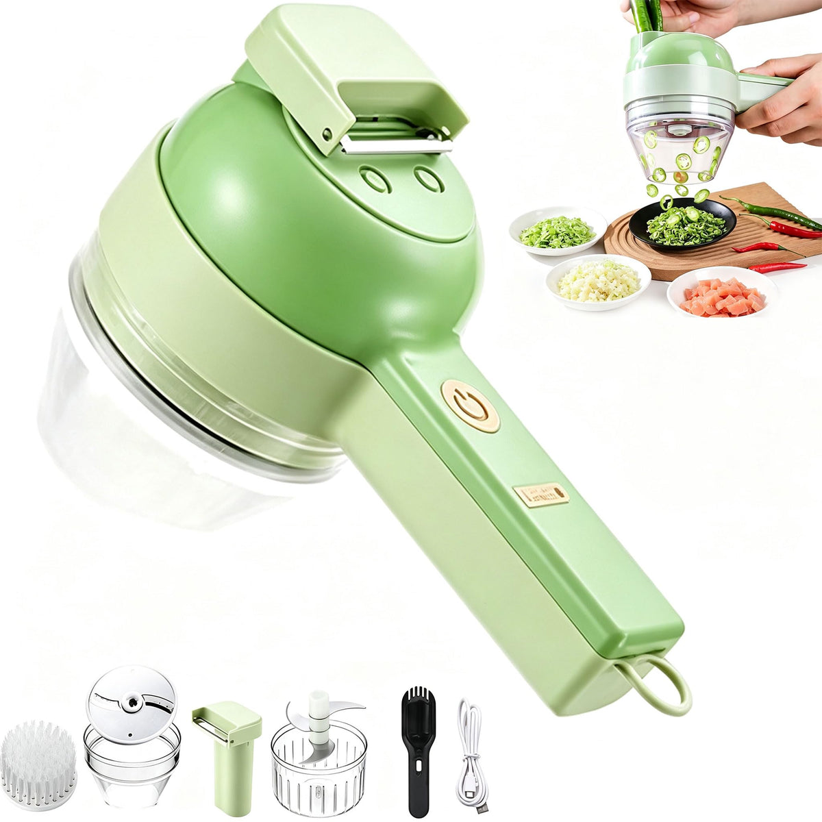 5-in-1 Electric Food Chopper and Slicer I85539