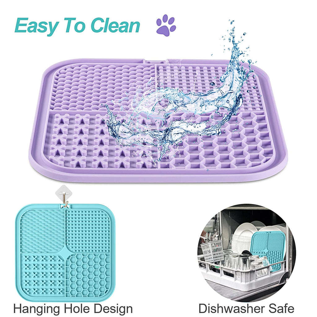 2 Pack Slow Feeder Licking Pad with Suction Cups W434