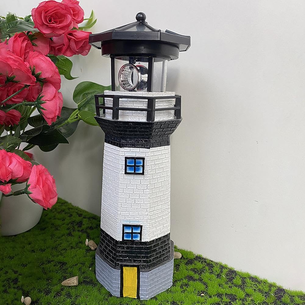 Waterproof Rotating Solar Lighthouse M1962