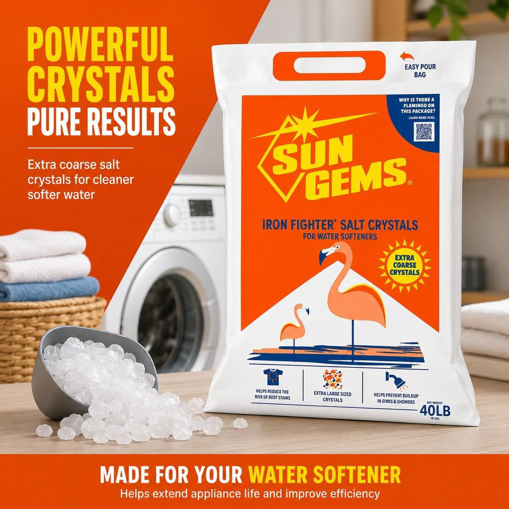 Water Softener Salt Crystals 40 lb Extra Coarse Y430