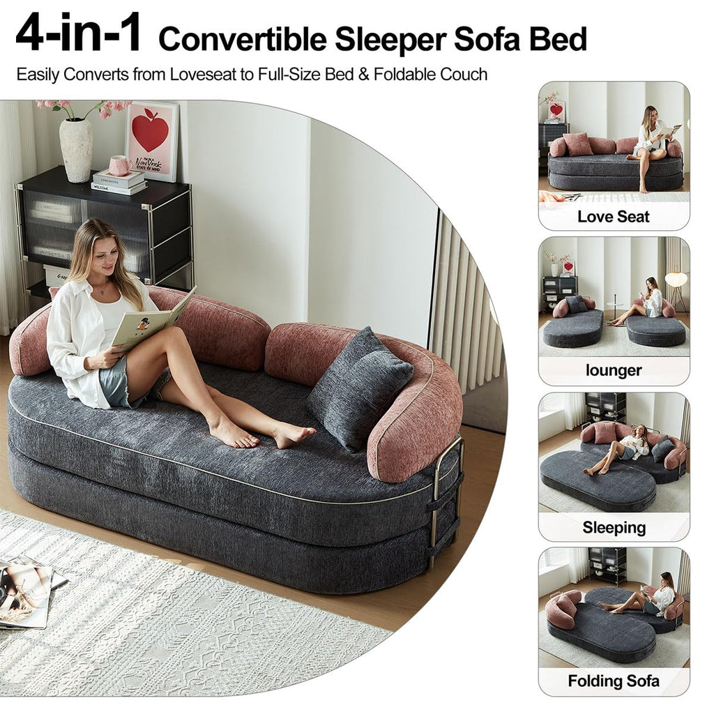 Queen Sleeper Sofa Bed Convertible Futon Couch G388