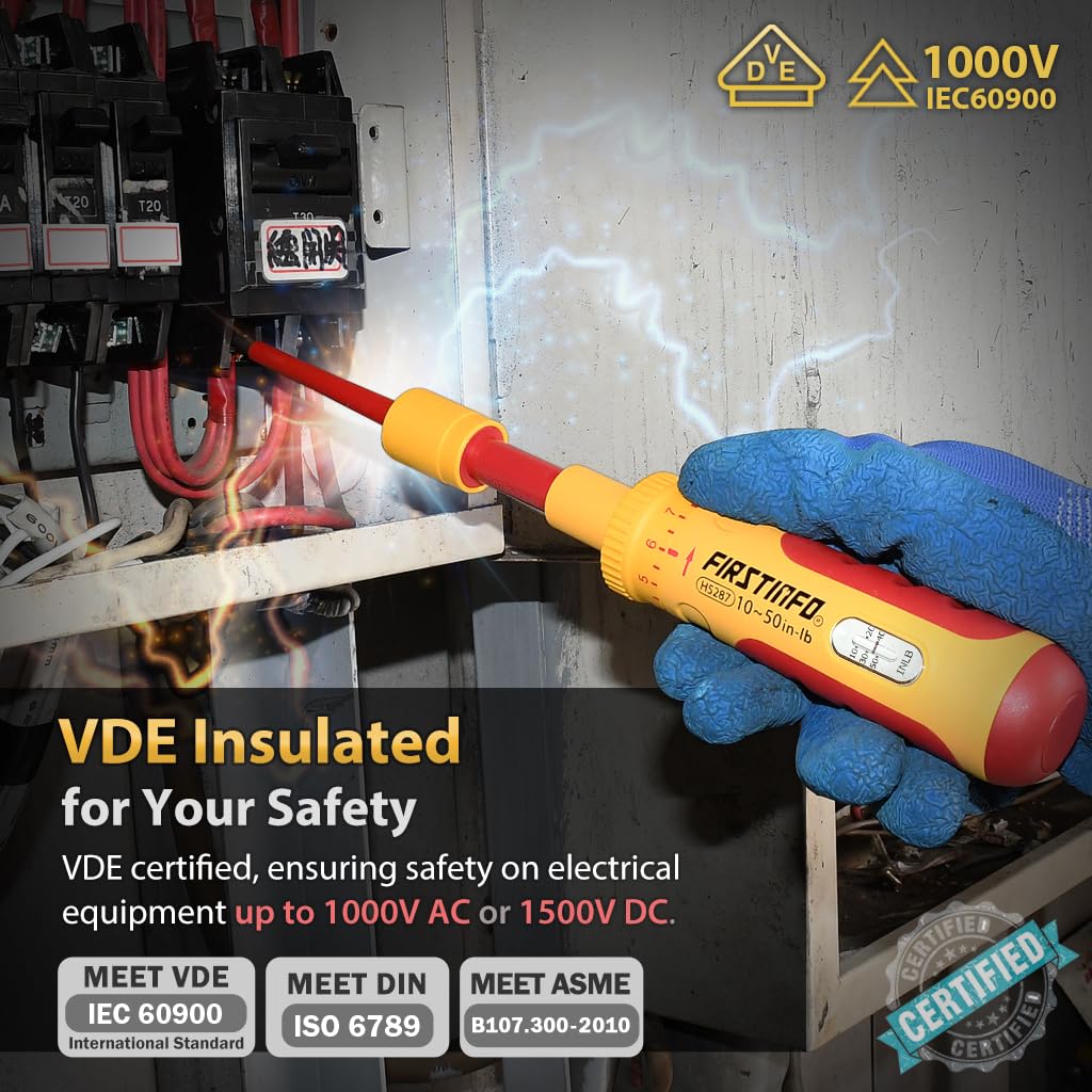 VDE Insulated Torque Screwdriver Set with 8 Bits A60618