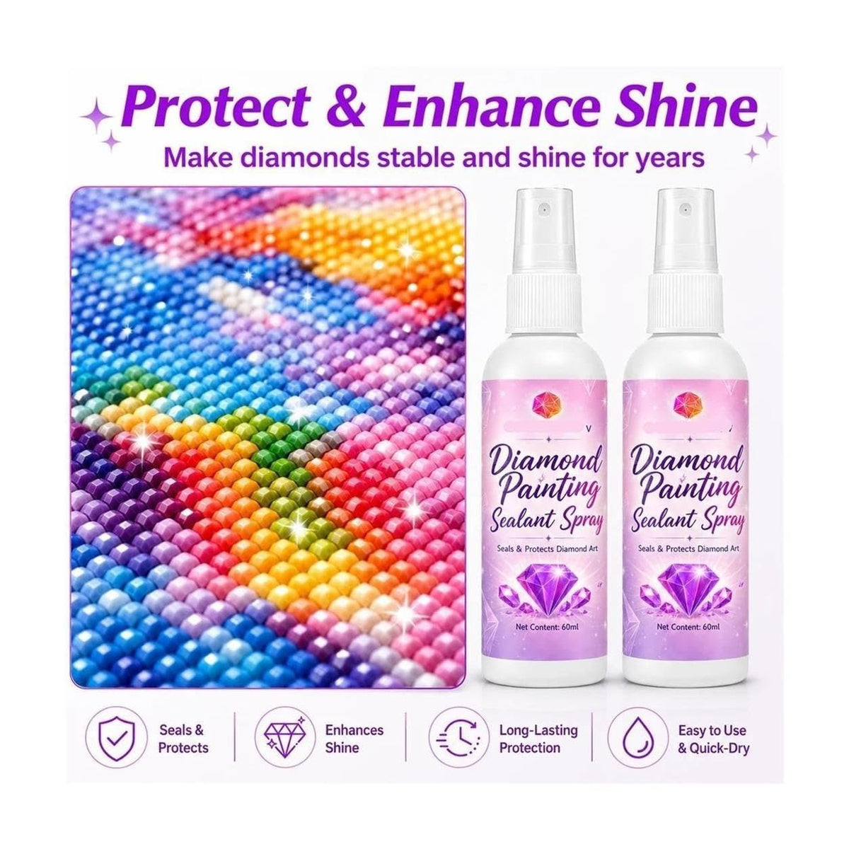 Diamond Painting Sealant Spray 4 Pack X4337
