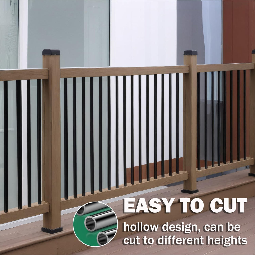 105 Pack 26" Black Aluminum Deck Balusters B2368