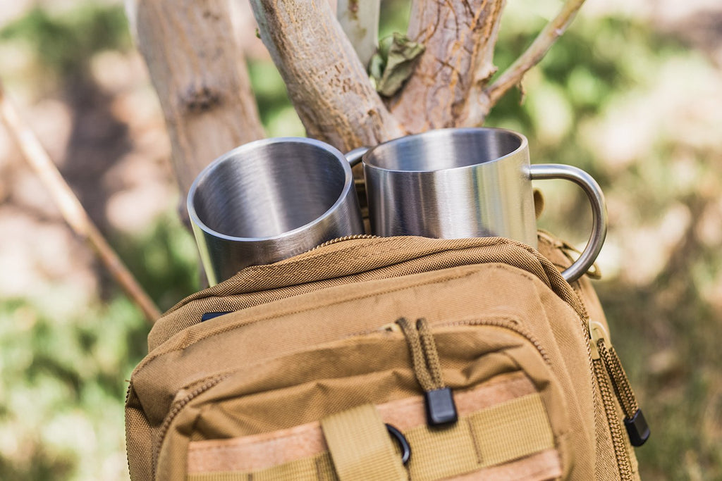 15 oz Double Wall Stainless Steel Insulated Mug Set of 2 F606