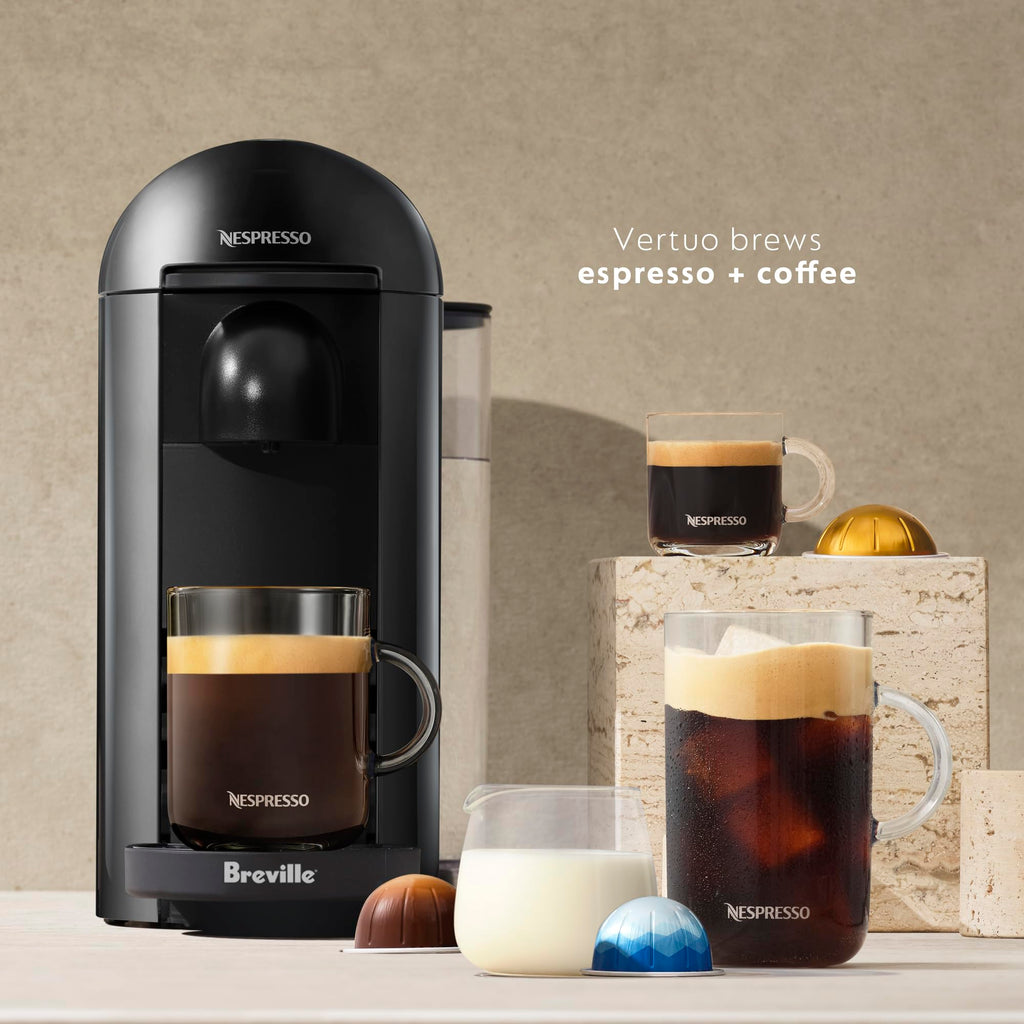 Ink Black Coffee and Espresso Maker with Milk Frother E461991