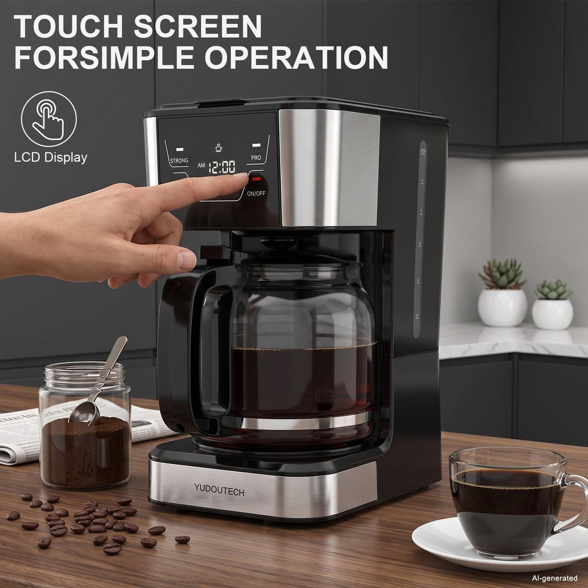 12-Cup Programmable Drip Coffee Maker M57762