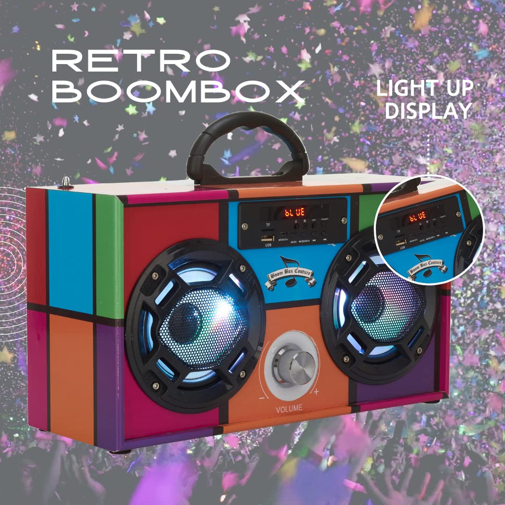Bluetooth Speaker with FM Radio & LED Lights I5525