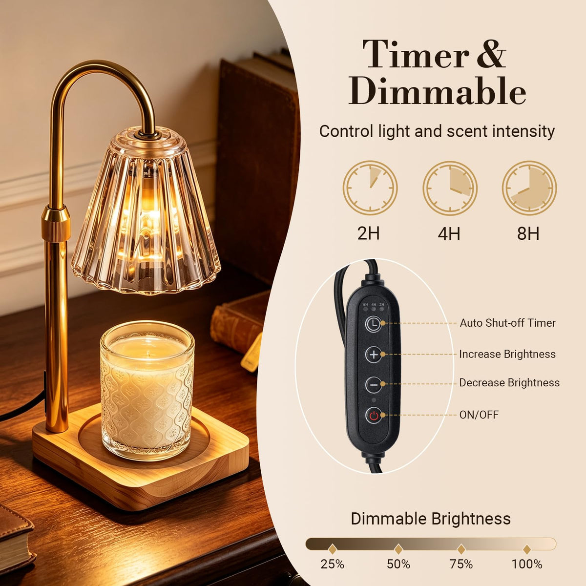 Candle Warmer Lamp with Timer I791587