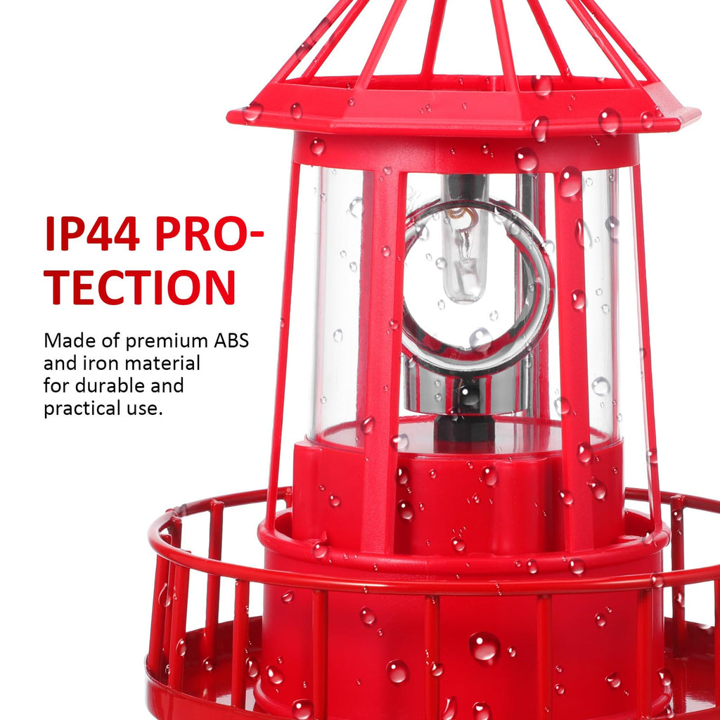 Solar Rotating Lighthouse Garden Light V9664