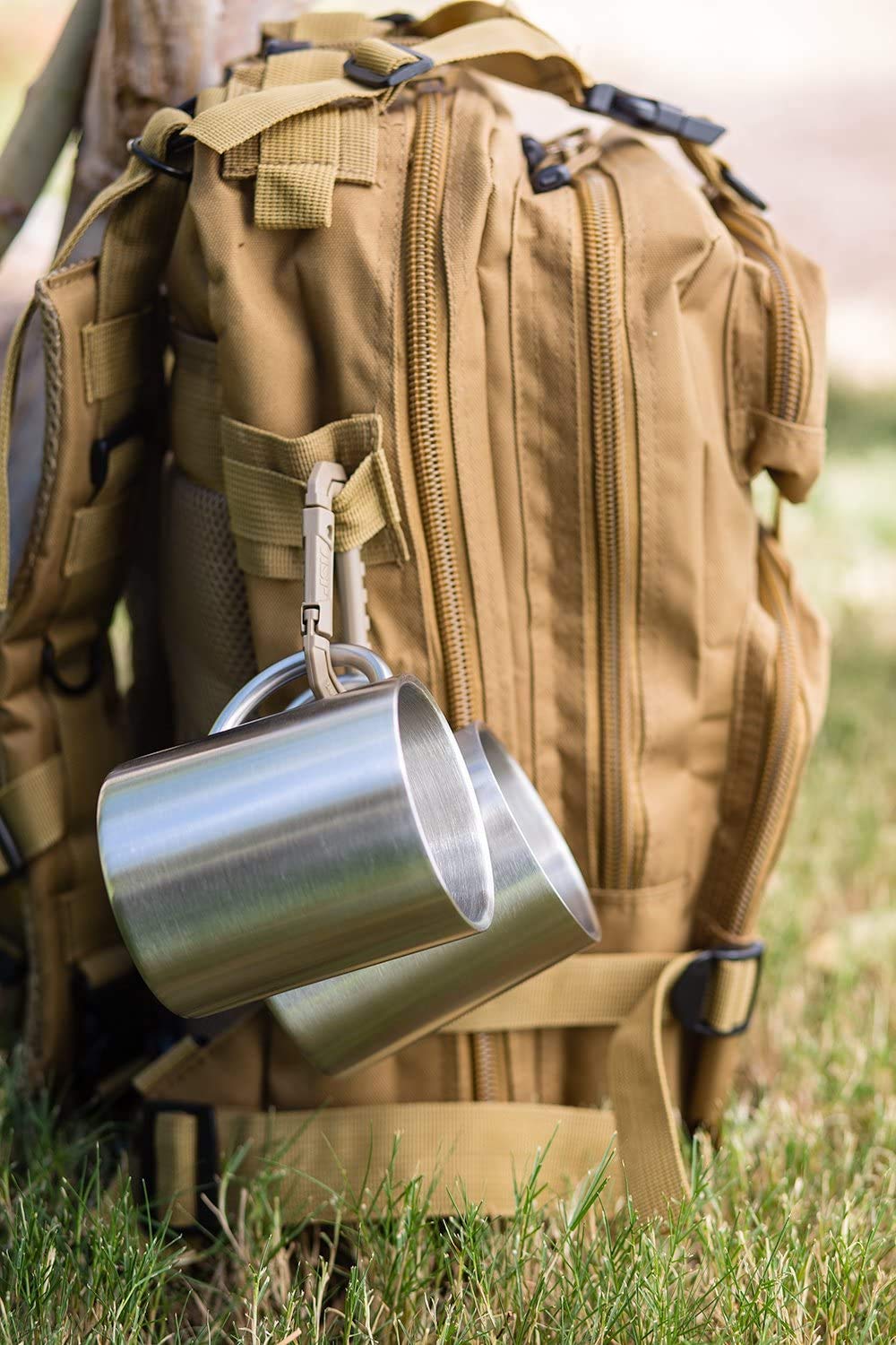 15 oz Double Wall Stainless Steel Insulated Mug Set of 2 F606