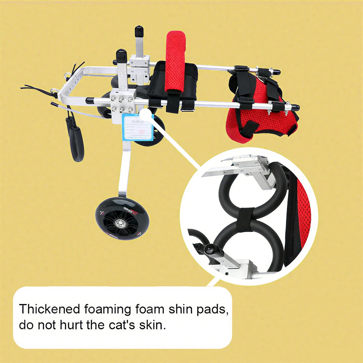 Adjustable 2 Wheels Pet Wheelchair A825723