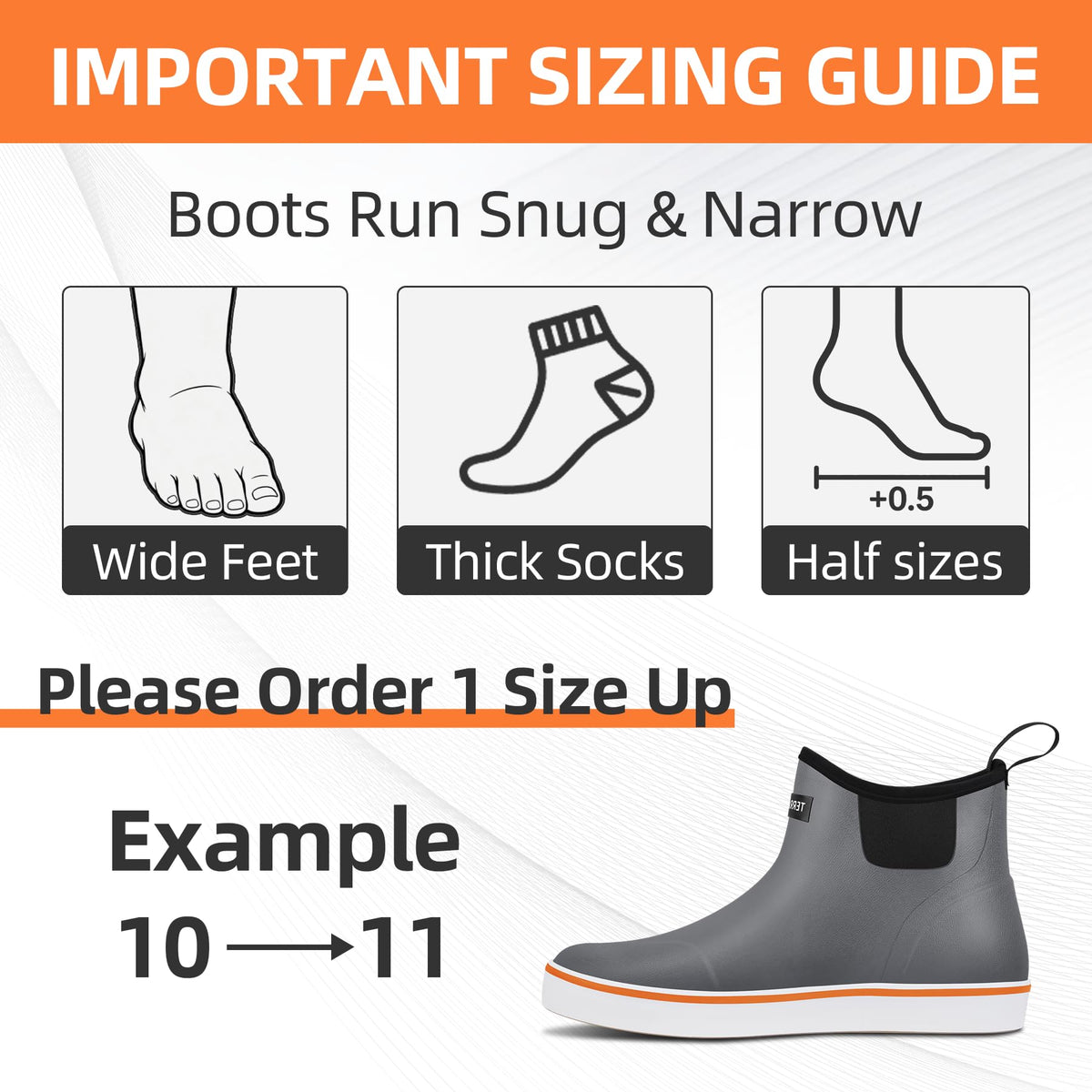 Waterproof Slip-On Ankle Deck Boots D484023