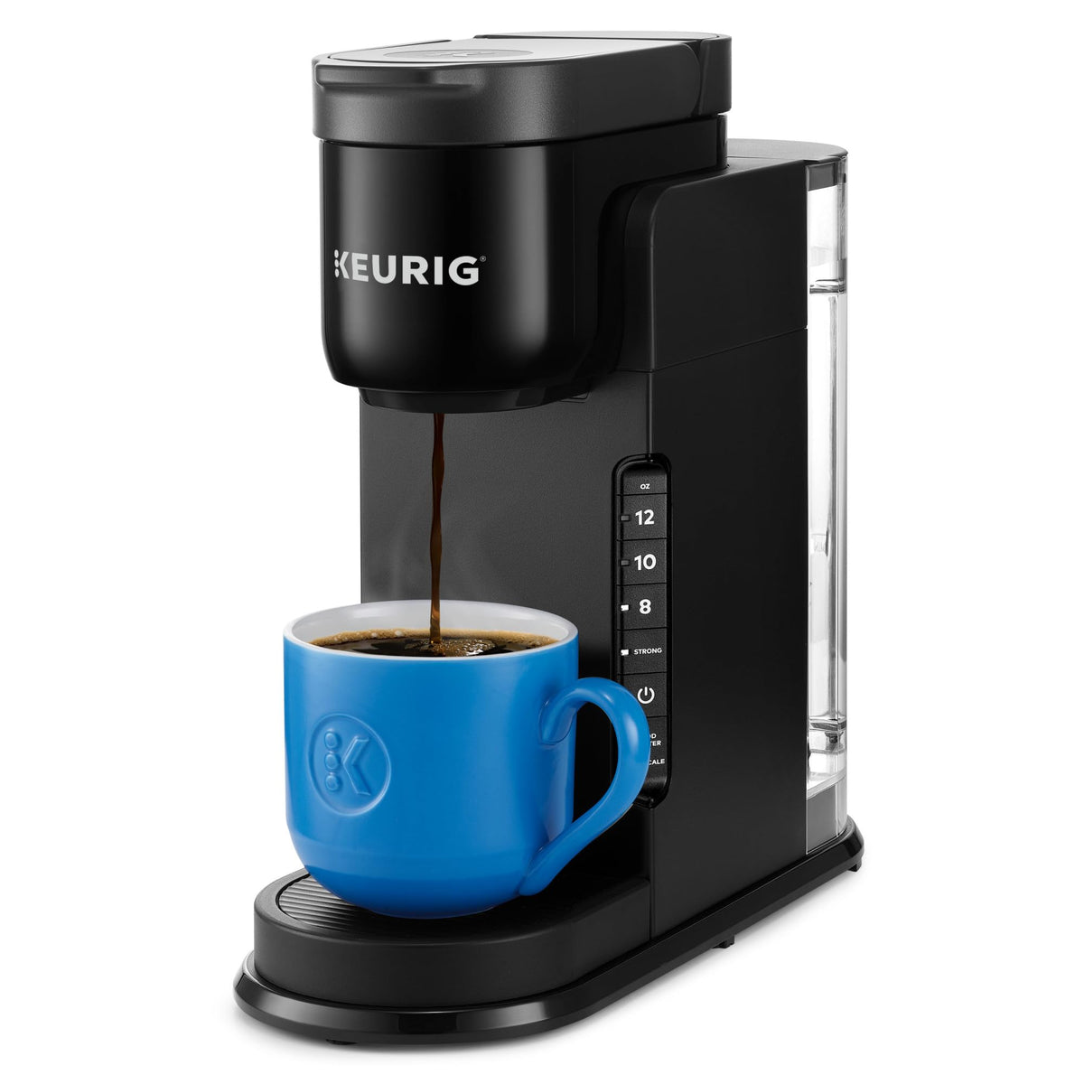 Single Serve K-Cup Pod Coffee Maker, 3 Brew Sizes, Black T894171