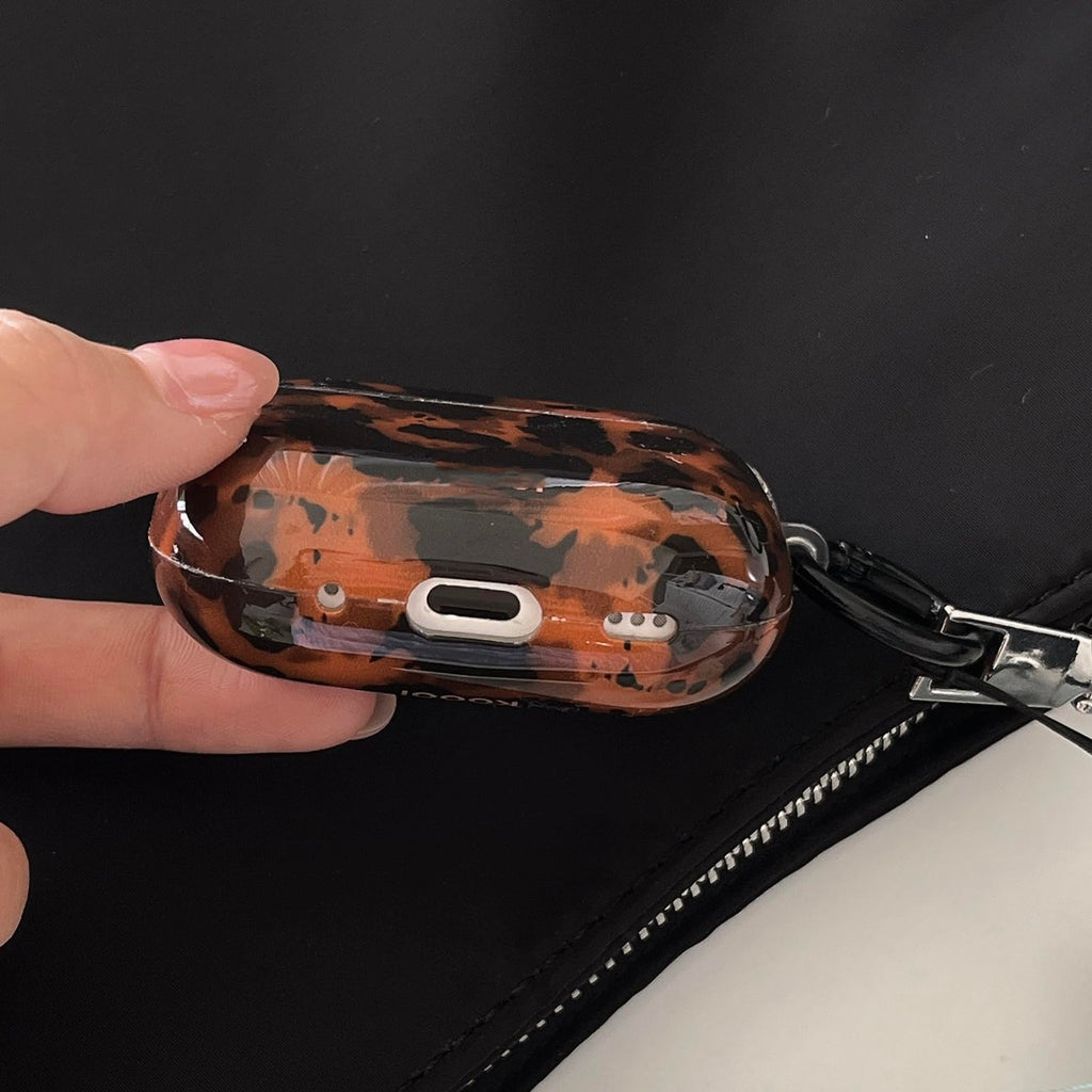 Leopard Cheetah Print AirPods 3rd Generation Case with Keychain Z12880